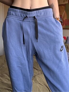 Nike Air Light Blue Jogger Sweatpants with black Accents